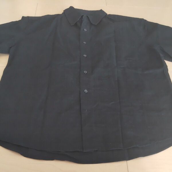 黒のメンズ半袖シャツ M