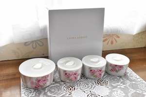 G-YA10* условия имеется бесплатная доставка . иметь! Laura Ashley * плита упаковка 4 позиций комплект S×3 пункт *M×1 пункт *LAURA ASHLEY* роза роза * rose * товары для кухни 