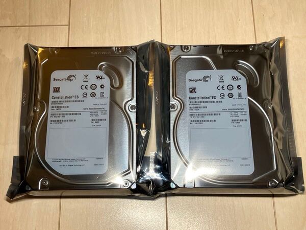 Seagate ST500NM0011 500GB 3.5インチ HDD SATA ハードディスク NAS 高耐久 2個
