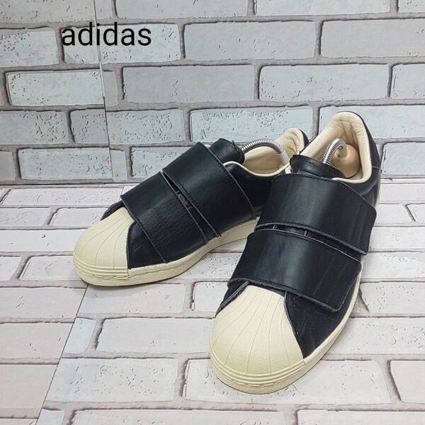 【adidas】アディダス スーパースター ベルクロ 80s レザー スリッポン