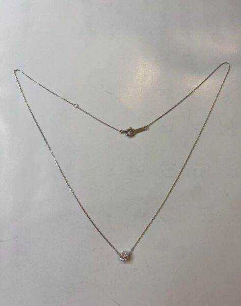 ☆極美品☆4°C K10一粒透明石付ネックレス 2021限定