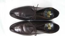 美品 JOSEPH CHEANEY ジョセフ チーニー ISETAN MEN'Sドレスシューズ ショートブーツ ダークブラウン UK7.5 26.0cm made in ENGLAND _画像3