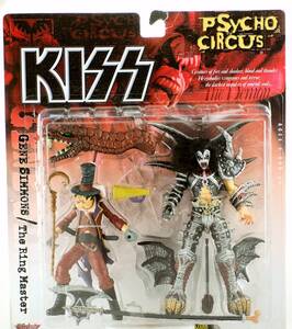 送料無料即決! 1998 McFarlane Toys KISS Psycho Circus The Demon Gene Simmons & The Ring Master Ultra Action Figures (フィギア)