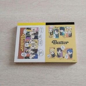TinyTAN メモミニ 2冊セット Butter イエロー ホワイト
