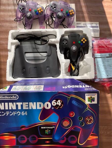 ニンテンドー64 本体 コントローラー セット 説明書付き ①