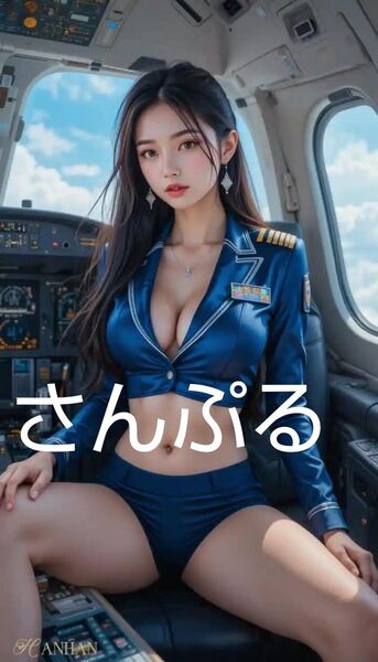 AI美女、A4サイズアートポスター
