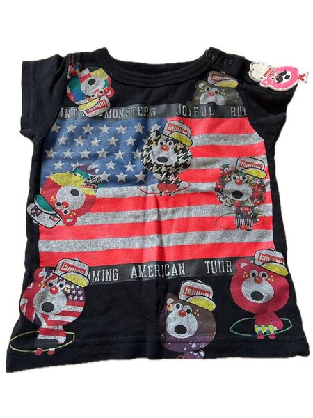Jamming Monsters Tシャツ 80 アメリカ国旗 モンスター柄