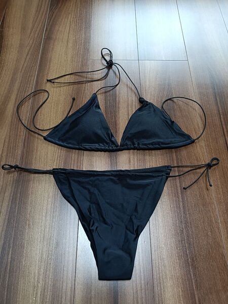 セクシー ブラック ビキニ Lサイズ 新品 トライアングルタイプ 韓国風水着