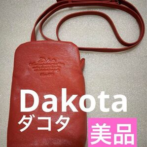 美品!Dakota ダコタ ショルダーバッグ ミニポシェット レザー カバン 鞄 スマホショルダー 本革 ブランド