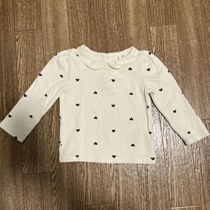 GAP 襟付きハートロンT 長袖 90