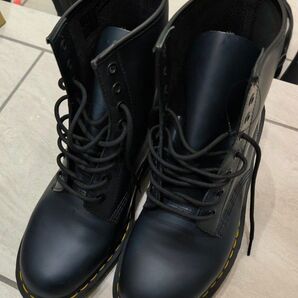 【未使用新品】Dr. Martens 8ホールブーツ ネイビー UK9 28cm イエロー紐付
