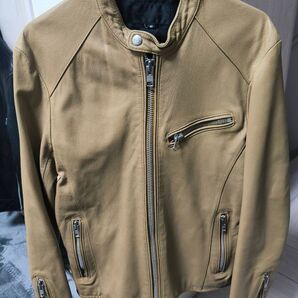 Murder Licenseレザージャケット・ブルゾン 48 Lサイズ キャメル 山羊革 MLJ397 本革