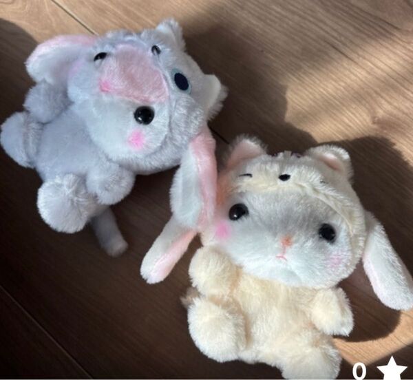 新品 ぽてうさろっぴー キーホルダー 2個セット ぬいぐるみ