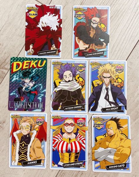 ヒロアカ ヒーローズチップス カード 全8枚