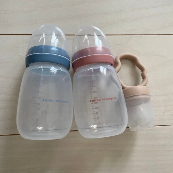 スリーコインズ 哺乳瓶 2個 おしゃぶり