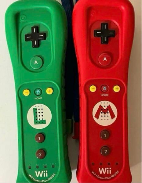 Wii リモコンフラス マリオ ルイージ 2本セット