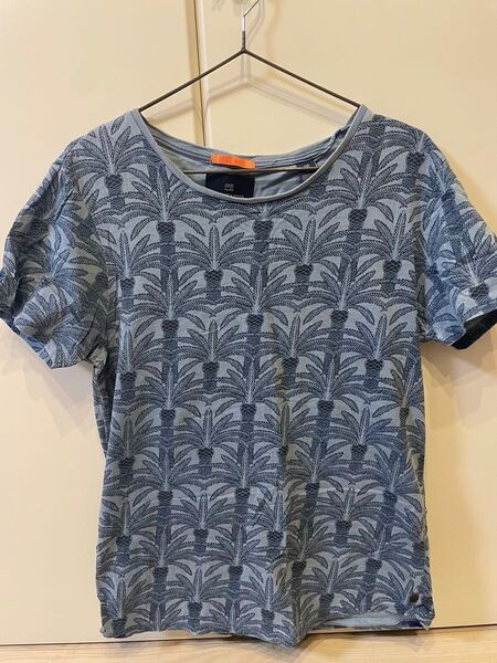 SCOTCH&SODA スコッチアンドソーダ ヤシの木柄Tシャツ Sサイズ