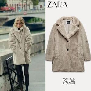 ZARA ザラ フェイクファー コート