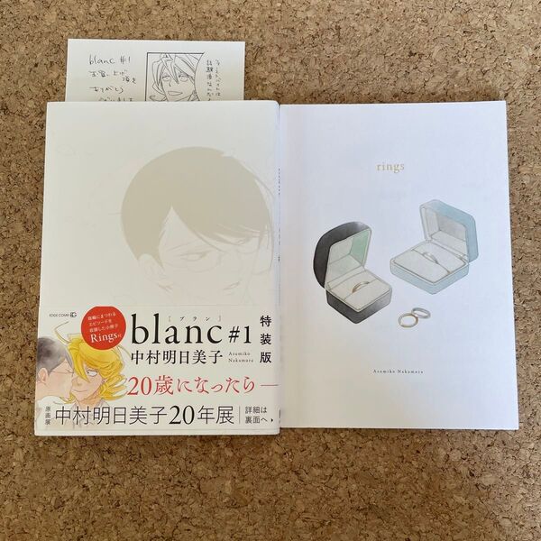 blanc #1 特装版 中村明日美子 小冊子 ペーパー付き