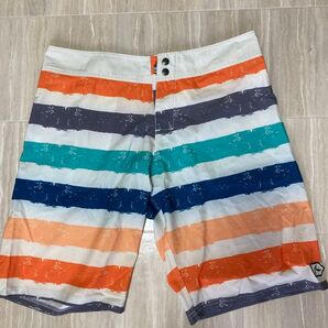 メンズ水着 ストライプ柄 海パン Lサイズ相当