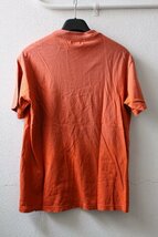 エンポリオアルマーニ.EMPRLO ARMANI.Tシャツ.カットソー.オレンジ.ロゴコード刺繍.サイズ　S.メードイン イタリー国内正規_画像2