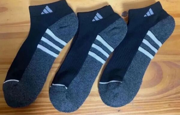 アディダス ショートソックス メンズ 白ライン 3足セット 靴下 adidas ソックス 靴下 ソックス 靴下