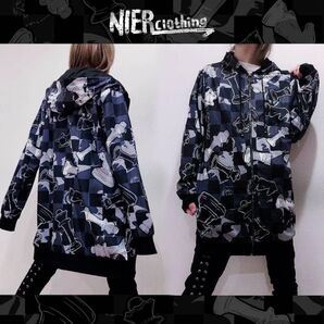 NieR ジップアップパーカー 男女兼用 Fサイズ チェス