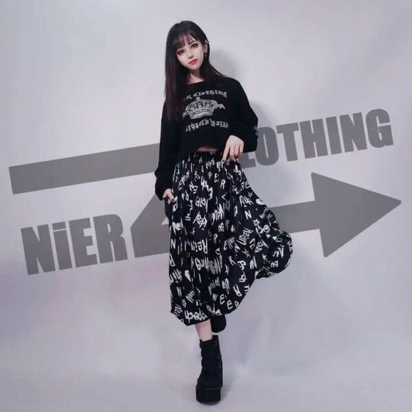 NieR 総柄 SARROUEL PANTS 男女兼用 Fサイズ