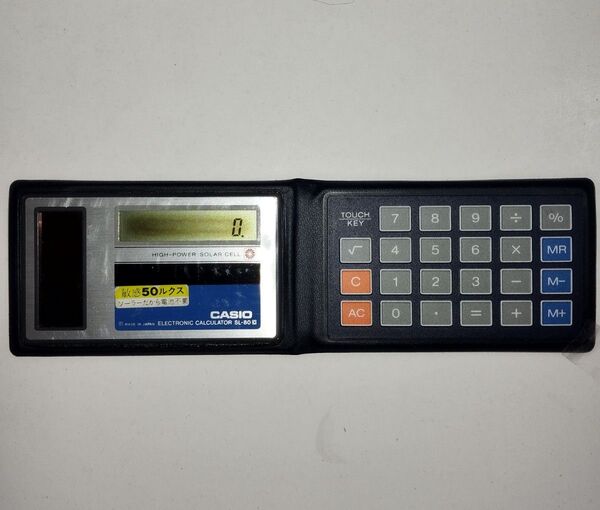 CASIO 電子計算機 SL-80C ソーラー 電卓