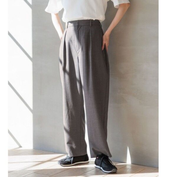 【GLOBAL WORK】グローバルワーク カーブパンツ スラックス グレー М