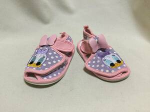C7137*Disney*14cm* pink & purple white dot pattern daisy cloth made sandals * Disney 