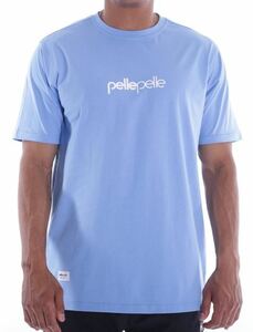 BB99)PELLE PELLE Core-porate Tシャツ半袖(PP3014-311)SKY.B/ペレペレ/3XL/USサイズ/HIPHOP/B系