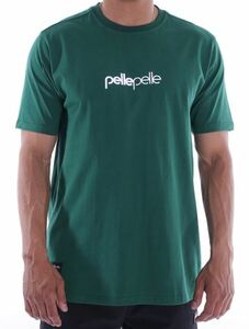 BB99)PELLE PELLE Core-porate Tシャツ半袖(PP3014-523)GREEN/ペレペレ/4XL/USサイズ/HIPHOP/B系