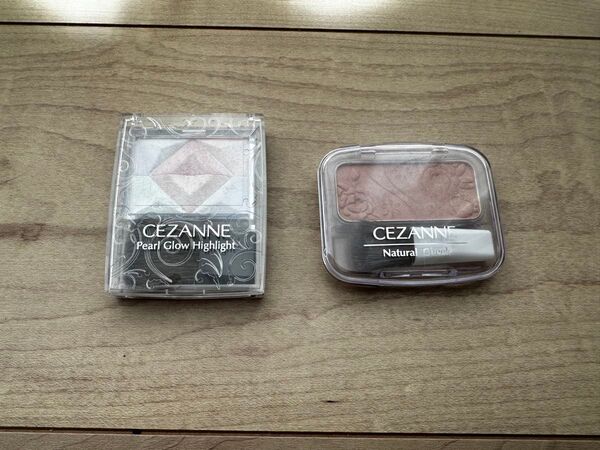 CEZANNE パールグロウハイライト&ナチュラルチーク 2点まとめ売り