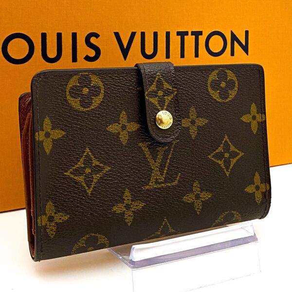 【極美品】ルイヴィトン LOUIS VUITTON モノグラム ポルトモネビエ ヴィエノワ がま口 N2 お札入れ ゴールド金具