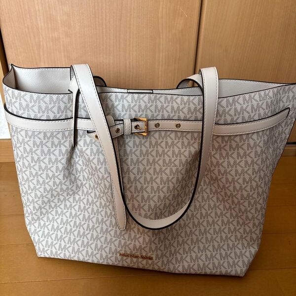 MICHAEL KORS トートバッグ MK柄 ホワイト