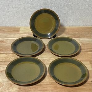 北欧ビンテージ シグリット・リッチャー Alba 19cmプレート5客セット スウェーデン 1950年 グスタフスベリ