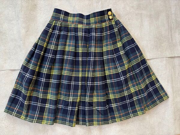 チェック プリーツスカート 140