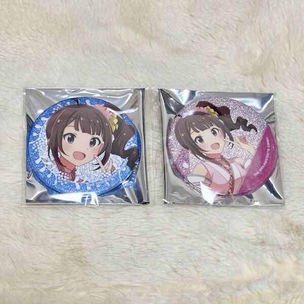 アイドルマスター ミリオンライブ カラオケの鉄人 奈緒 缶バッジ