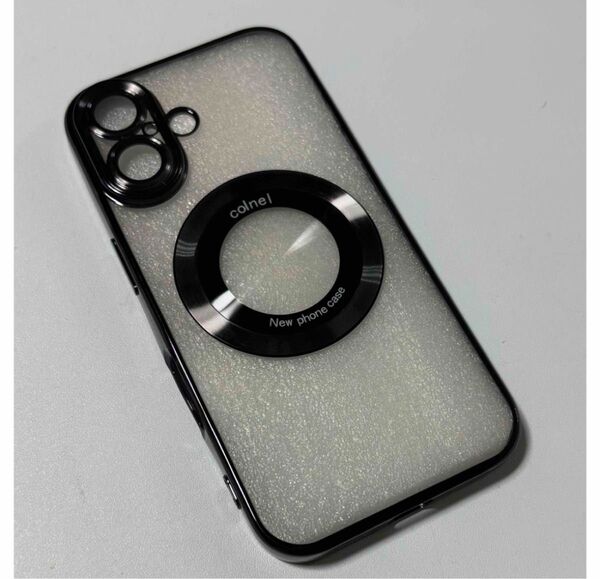 新品 iPhone16 ケース ブラック クリアケース 全面保護 レンズカバー