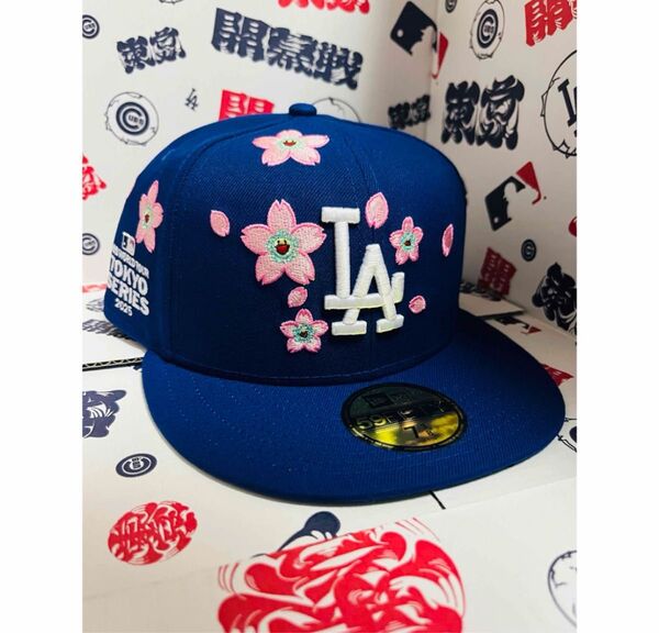 【新品】ニューエラ 7-3/8 ドジャース 帽子 MLB TOKYO 村上隆