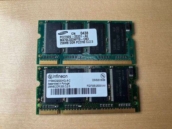 DDR333 PC2700S 256MB×2 512MB