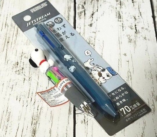 SNOOPY JETSTREAM SXE3・SNOOPY マスコットミニボールペン【新品未使用未開封】「限定価格」