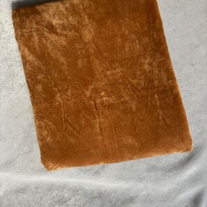 ポリエステル 別珍 ベルベット風 ブラウン 茶色 幅70cm×95cm