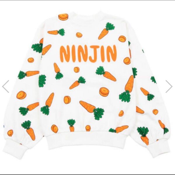 PUNYUS ぷにゅず プニュズ フード総柄スウェット ニンジン NINJIN