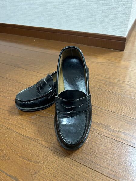 HARUTA ブラックローファー 22cm