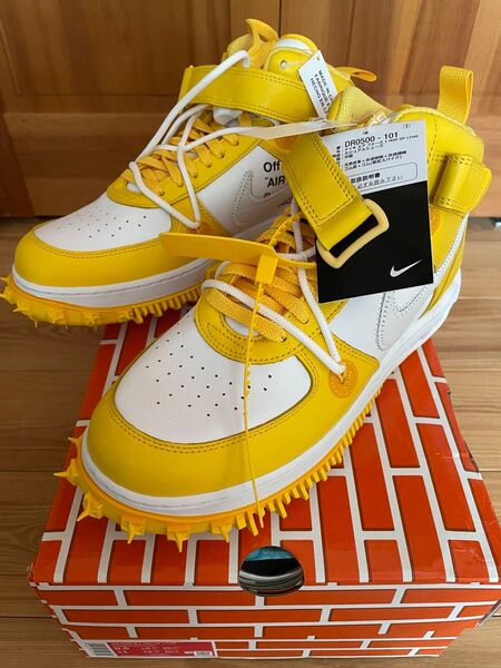 【新品未使用】NIKE × Off-White Air Force 1 Mid SP LTHR MENS27.5㎝/WMNS28㎝