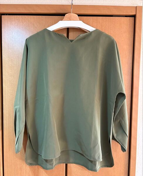 【未使用】patterntorso antiqua グリーン スキッパーシャツ