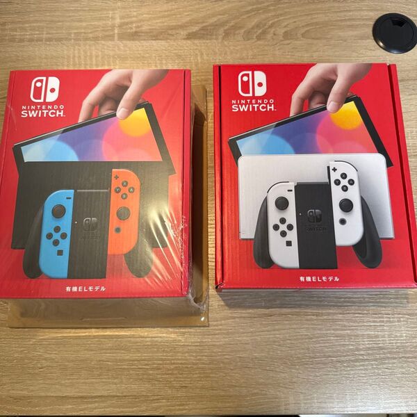 ⑤新品未開封 任天堂 Switch 有機EL 2台 セット 即日発送 ネオン ブルー ネオン レッド ホワイト