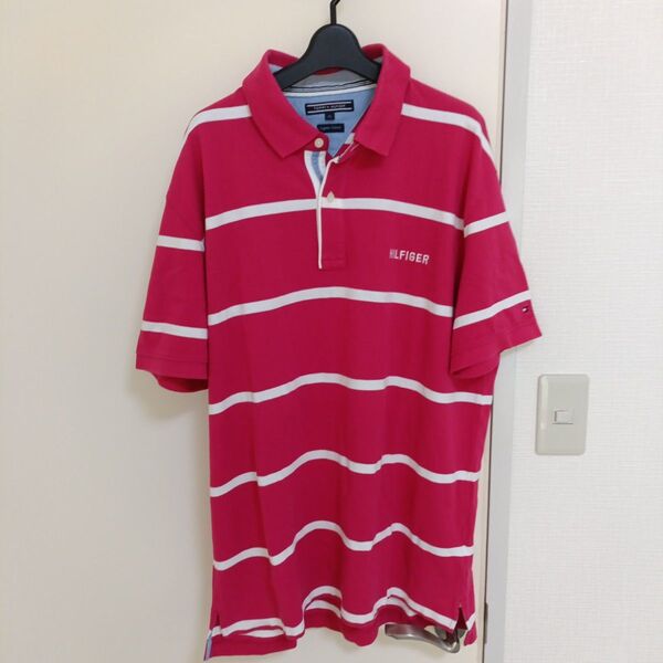 匿名配送 TOMMY HILFIGER 半袖ポロシャツ XL 古着 美品 オシャレ